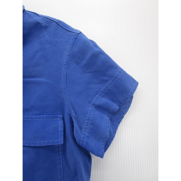 J Crew Dress 2 Button Up Shirt Utility Flap Pockets Work Canvas Field - Picture 3 of 10